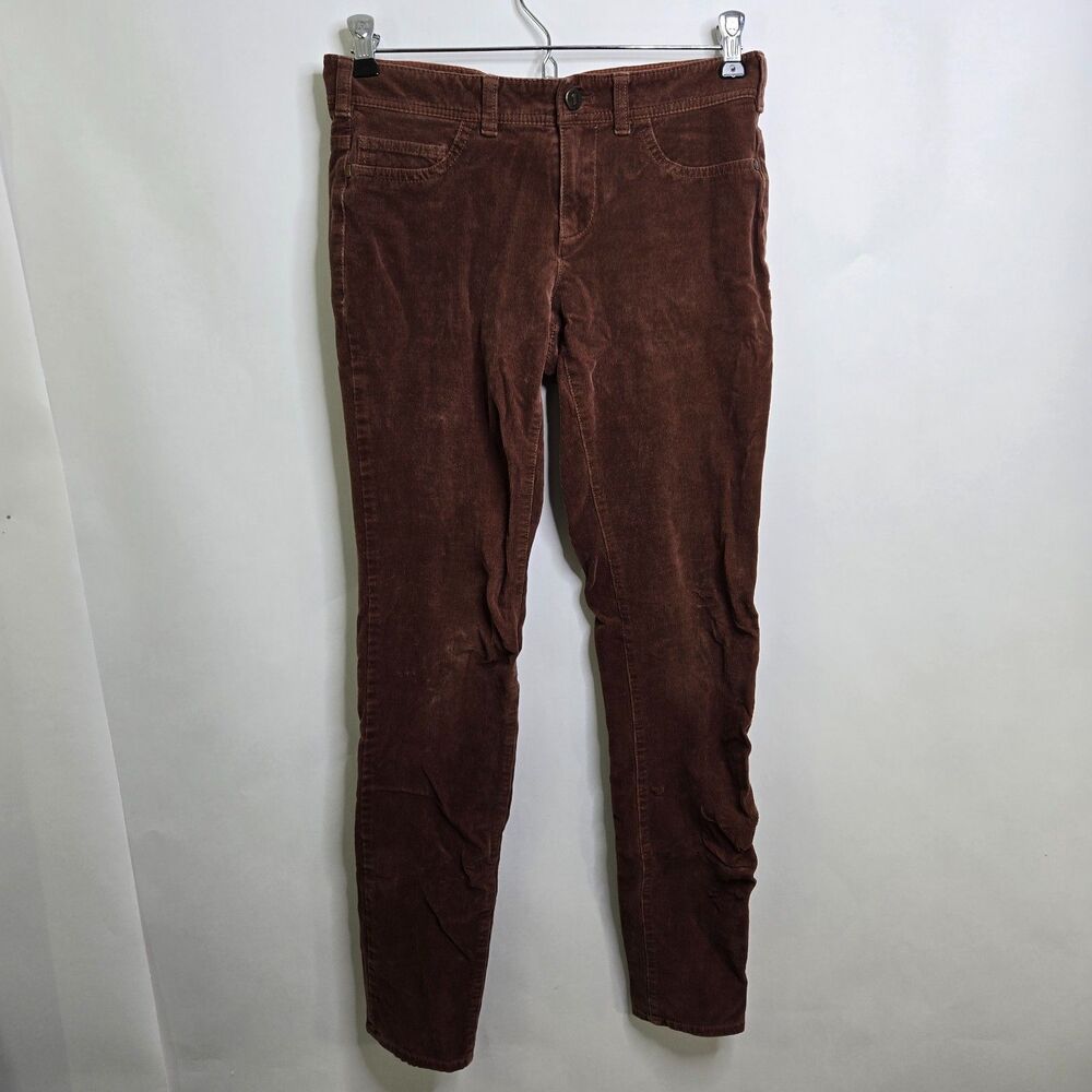 Pilcro and the Letterpress Corduroy Pants Womens 26 Brown Skinny Anthropologie